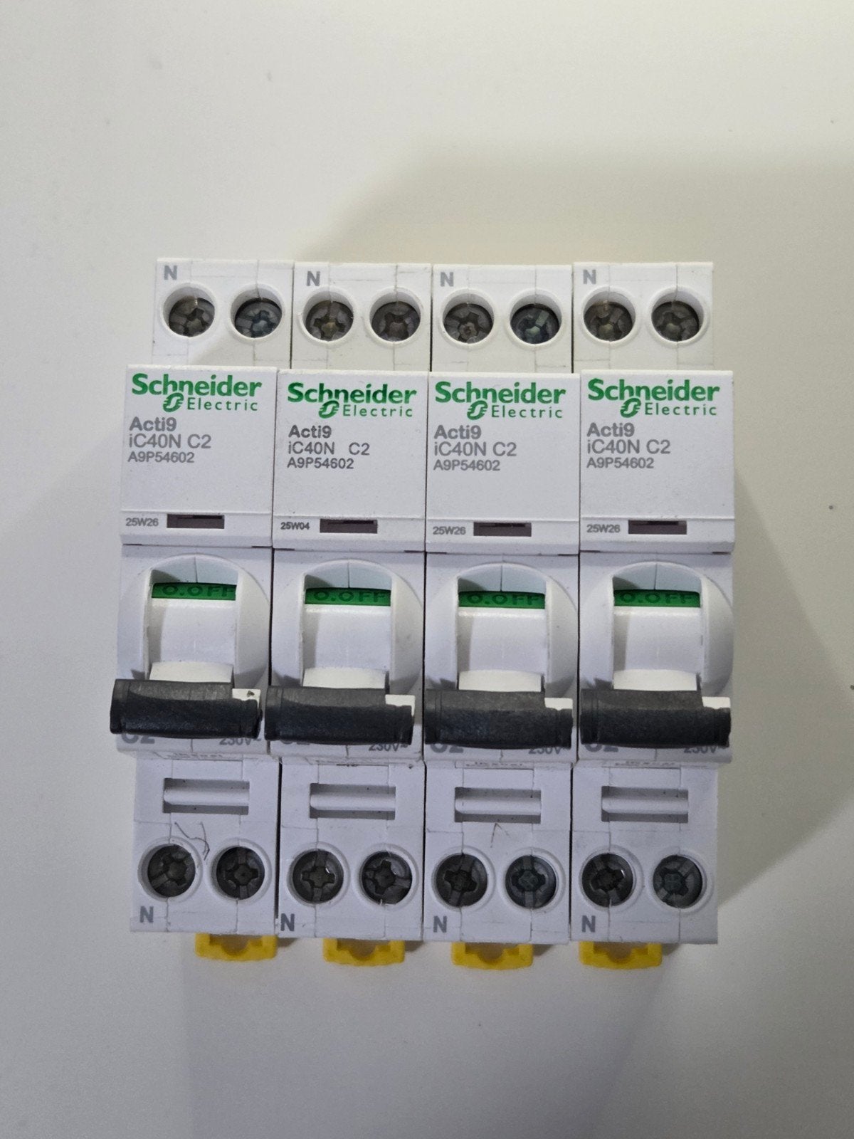 Schneider Electric Acti9 iC40N C2 Installatieautomaten, Doe-het-zelf en Verbouw, Ophalen of Verzenden, Zo goed als nieuw, Schneider Electric