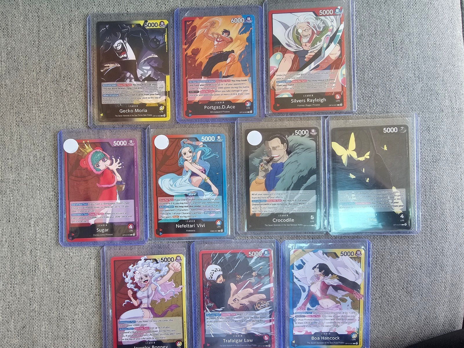 Diverse One piece cards leaders, Hobby en Vrije tijd, Verzamelkaartspellen | Overige, Ophalen of Verzenden, Nieuw, Meerdere kaarten