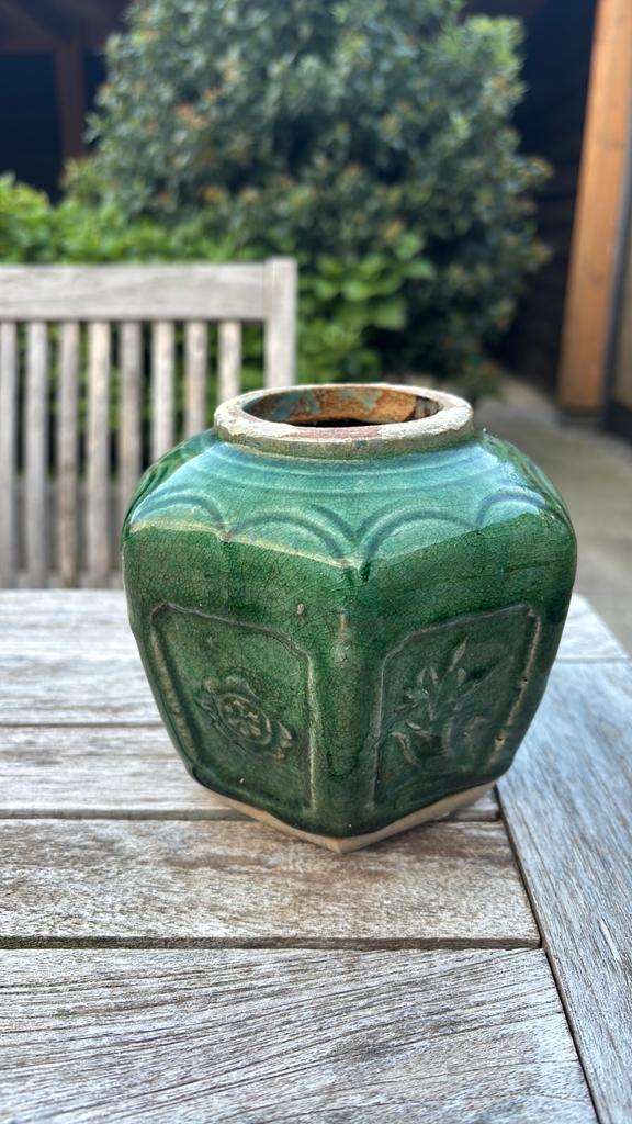 Groene gemberpot, Ophalen of Verzenden