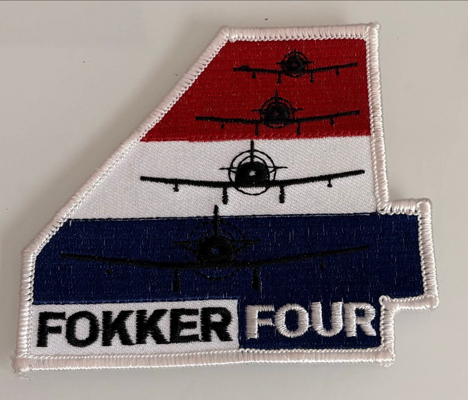 Fokker Four Patch, Ophalen of Verzenden, Nieuw, Patch, Badge of Embleem