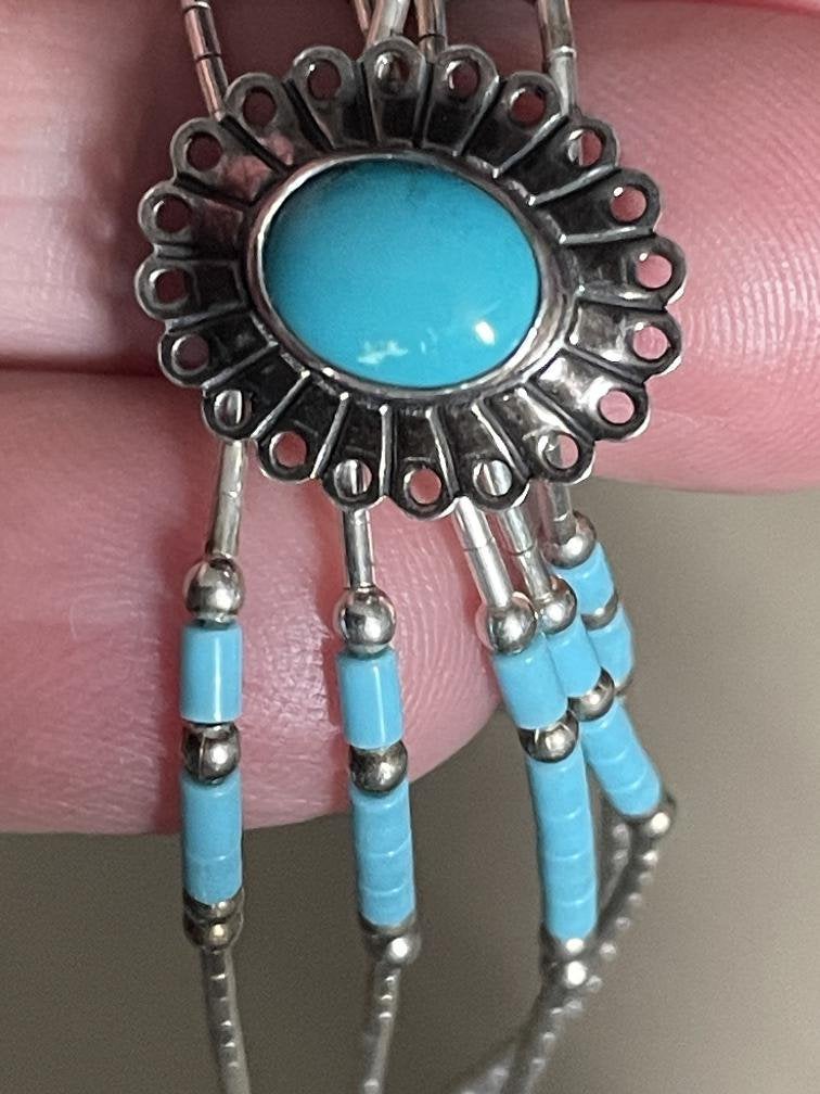 Prachtige zilveren navajo armband met turqoise, Ophalen of Verzenden, Zo goed als nieuw, Nvt, Nvt