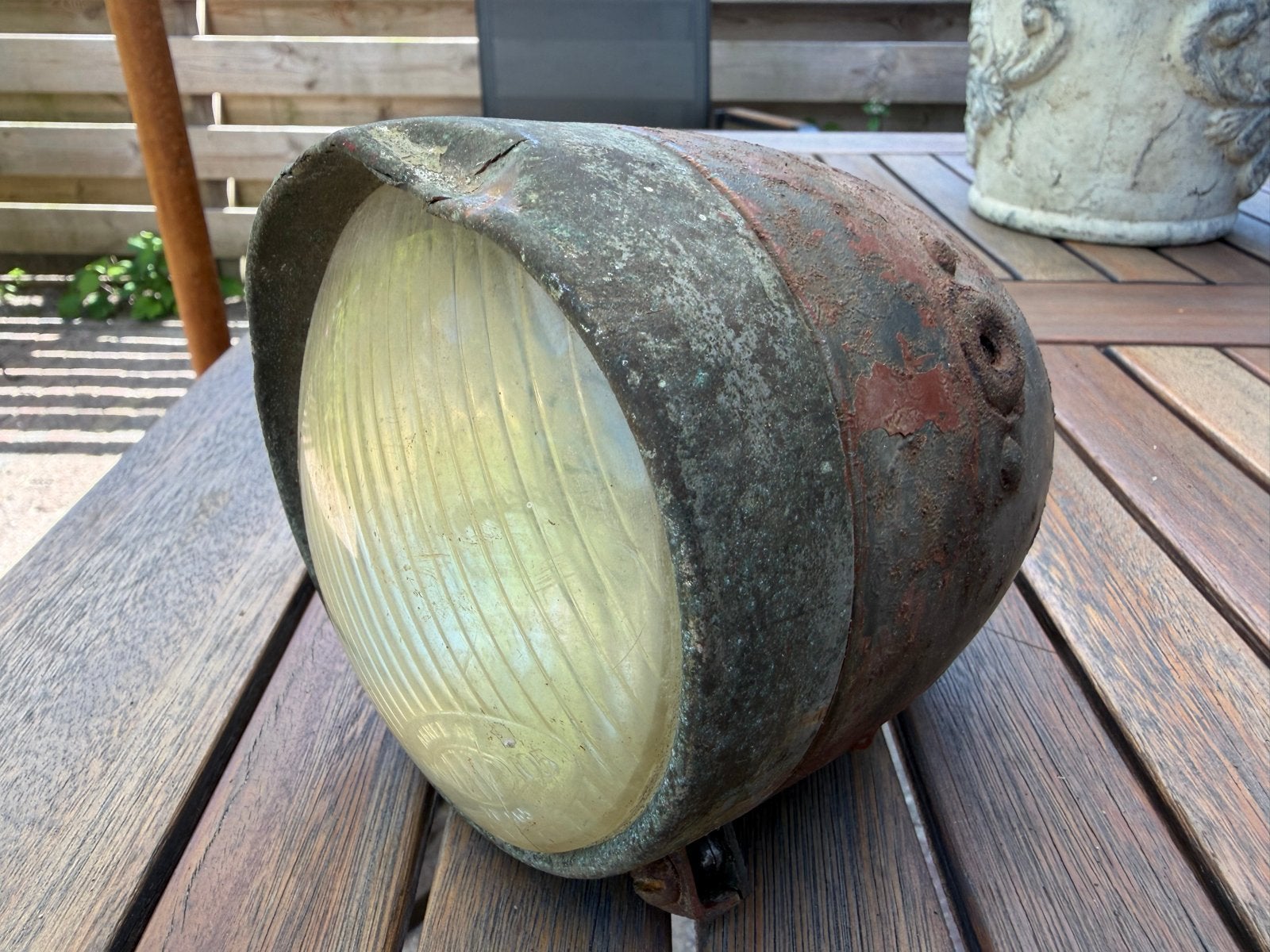 Oude koplamp voor klassieke brommer, merk  M Vetta 105, Ophalen of Verzenden, Gebruikt, Koplamp, Overige merken