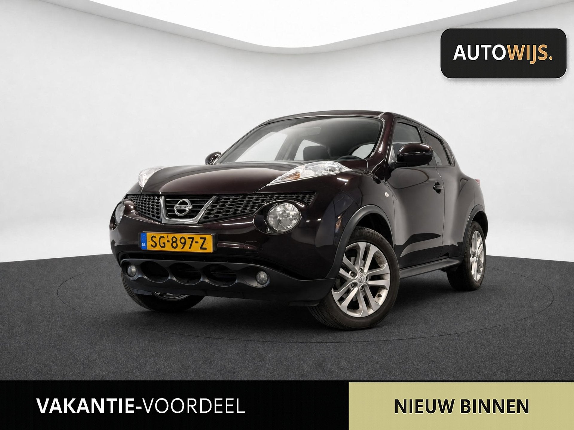 Nissan Juke 1.6 Acenta|TREKHAAK|CLIMA|CRUISE|APK 4-2027, Voorwielaandrijving, Euro 5, Stof, Zwart