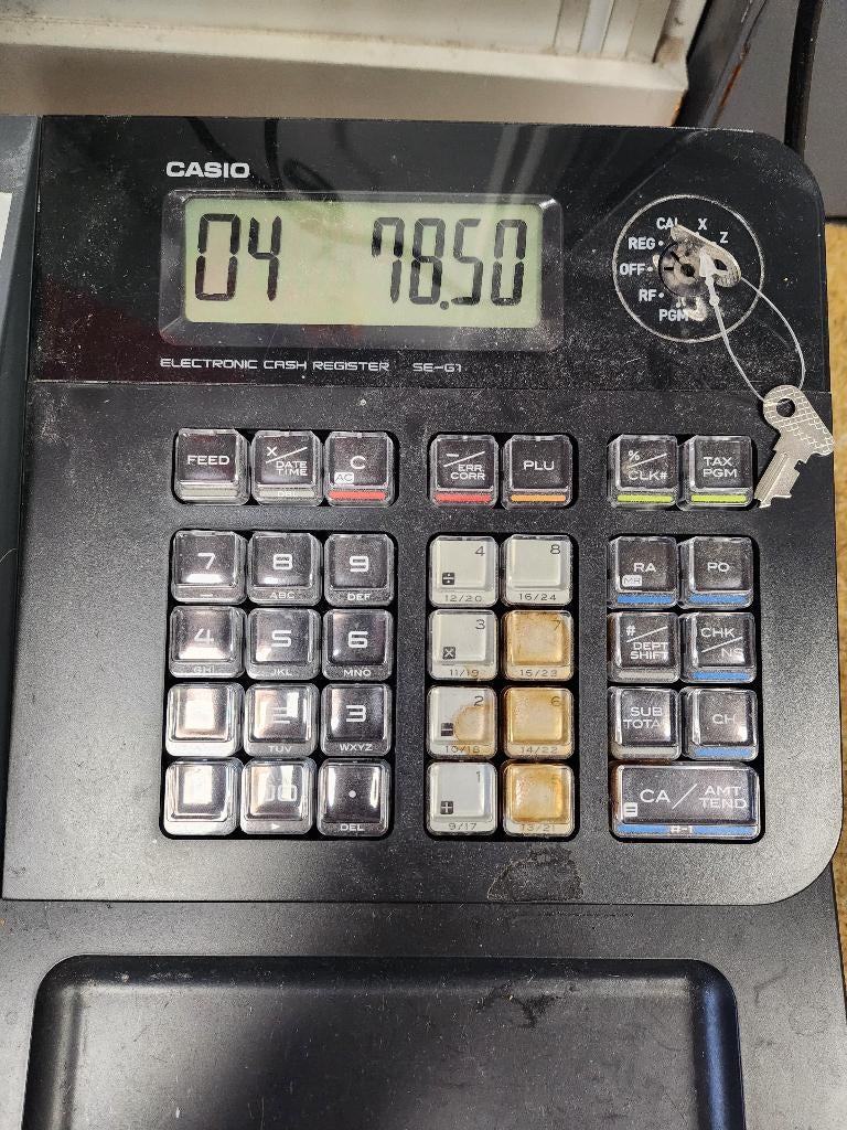 (Itemnr. 0113) Elektronische kassa Casio SE-G1-1, Ophalen, ., Computers en Rekenmachines, Casio