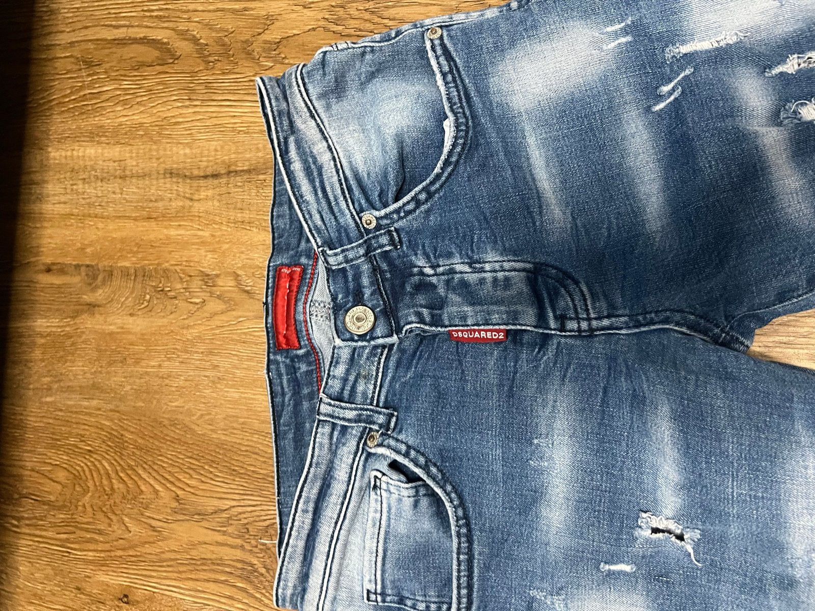 Dsquared2 Jeans - Gedragen, Blauw, W32, Verzenden, Gedragen, Blauw, Overige jeansmaten