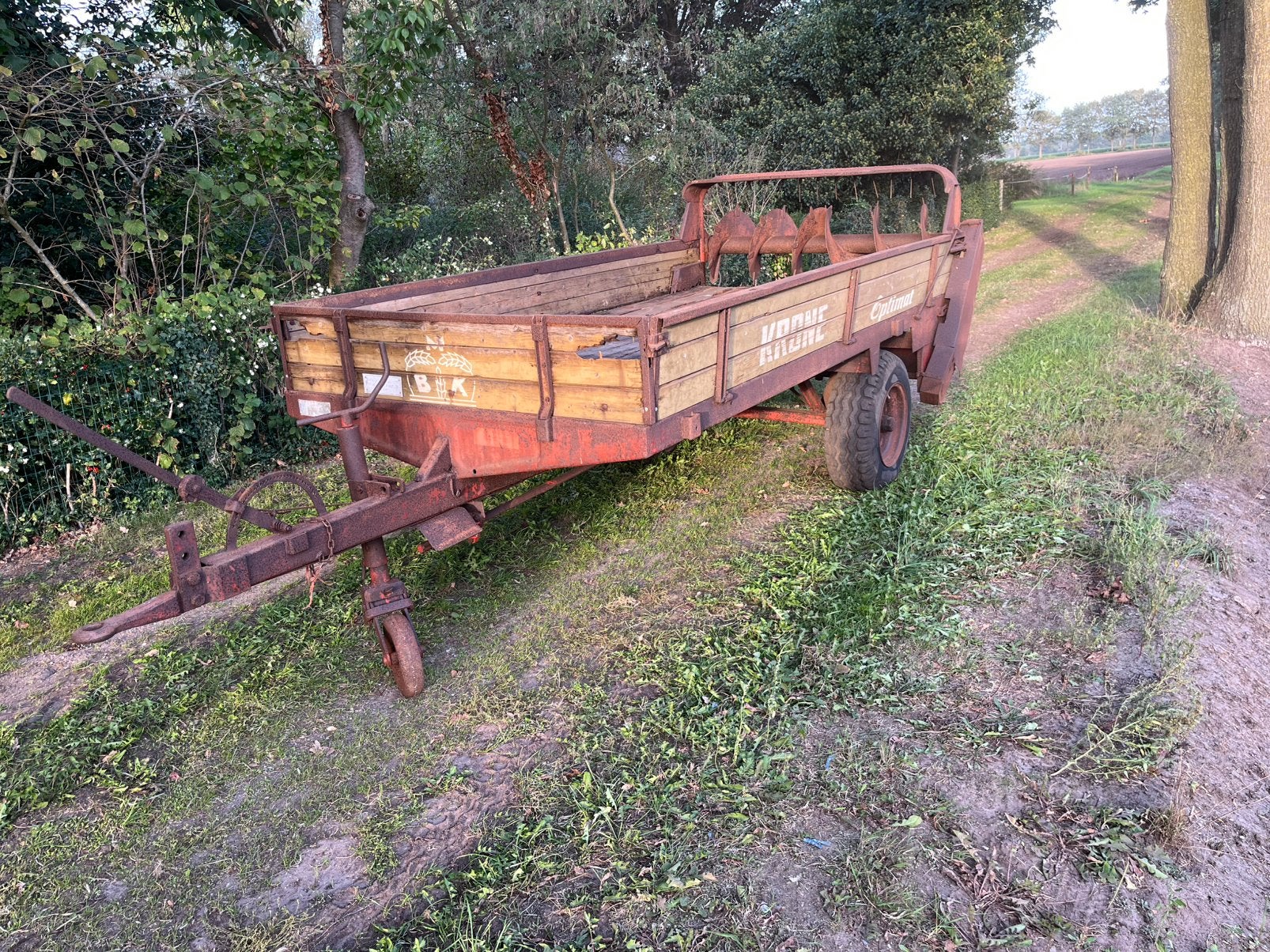 Mestwagen Mestverspreider, 100 liter of meer, Ophalen, Zo goed als nieuw, Transportkar