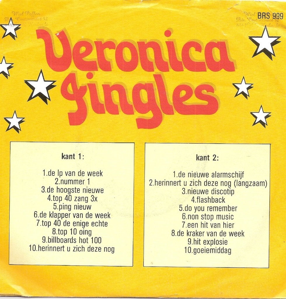 Veronica Jingles-OFF SHORE Piraten Radio klapper van de week, Ophalen, Zo goed als nieuw, EP, EP