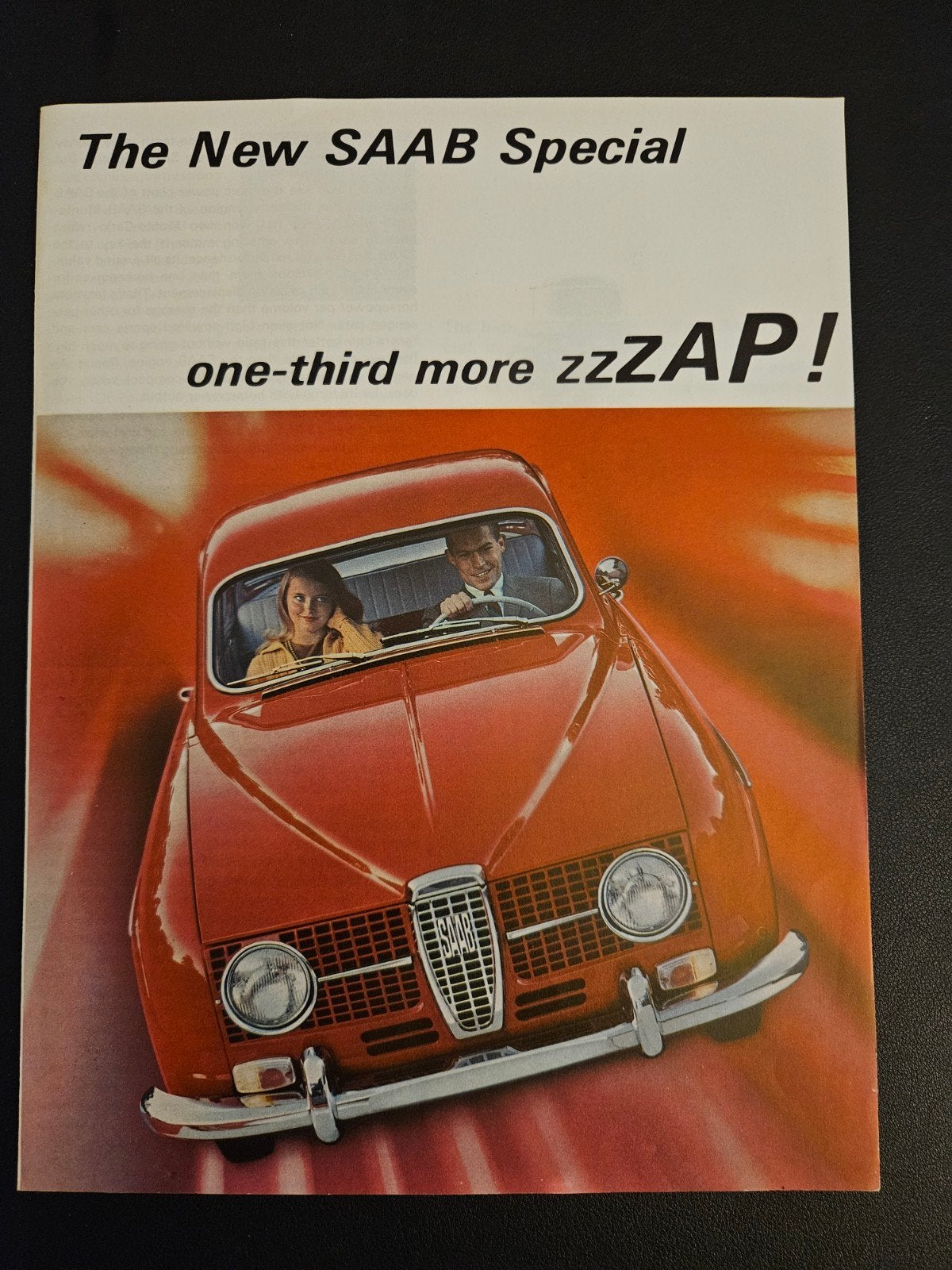 Brochure Saab Special 1965 USA, Verzenden, Zo goed als nieuw, Overige merken