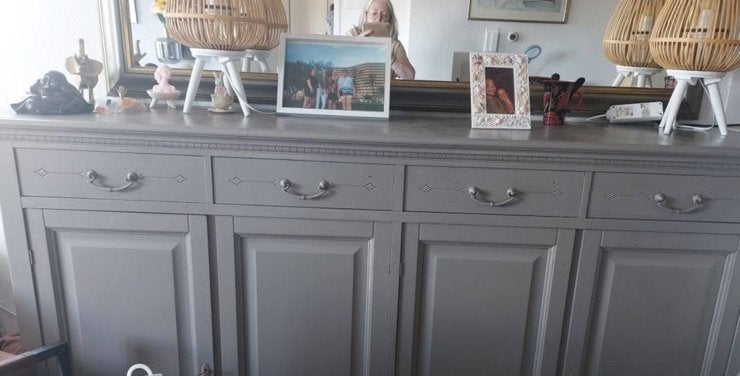 Vintage kasten, Ophalen, Gebruikt, 75 cm of meer, 200 cm of meer