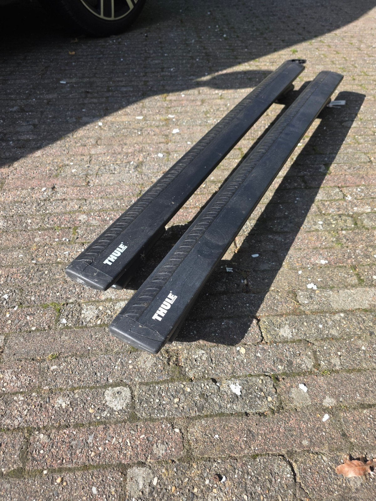 Thule Wingbar black dakdragers met Rapid 775 voetenset, Auto diversen, Ophalen of Verzenden, Gebruikt