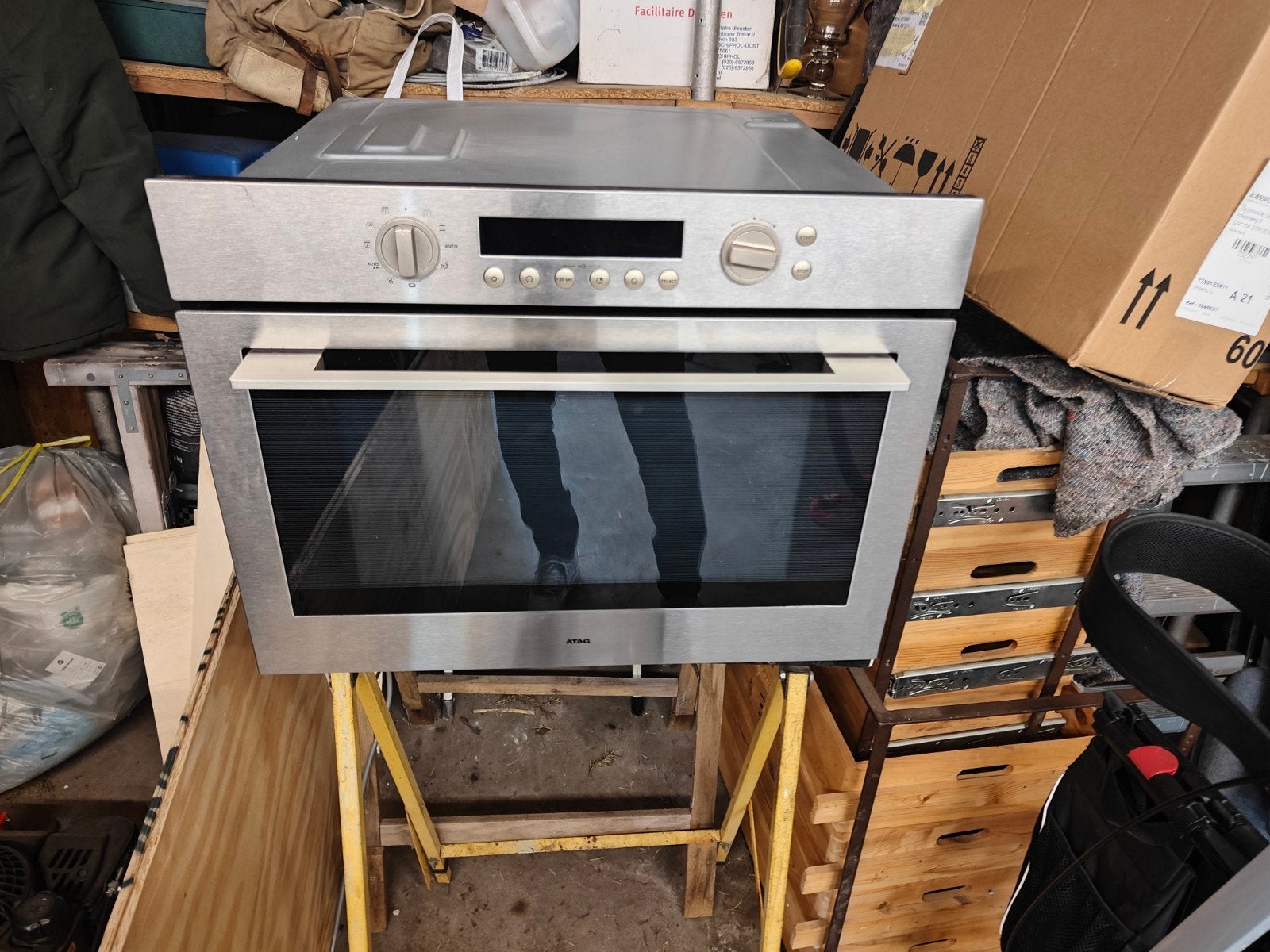 Atag inbouw combi magnetron, Witgoed en Apparatuur, Ovens, Zo goed als nieuw, Ophalen