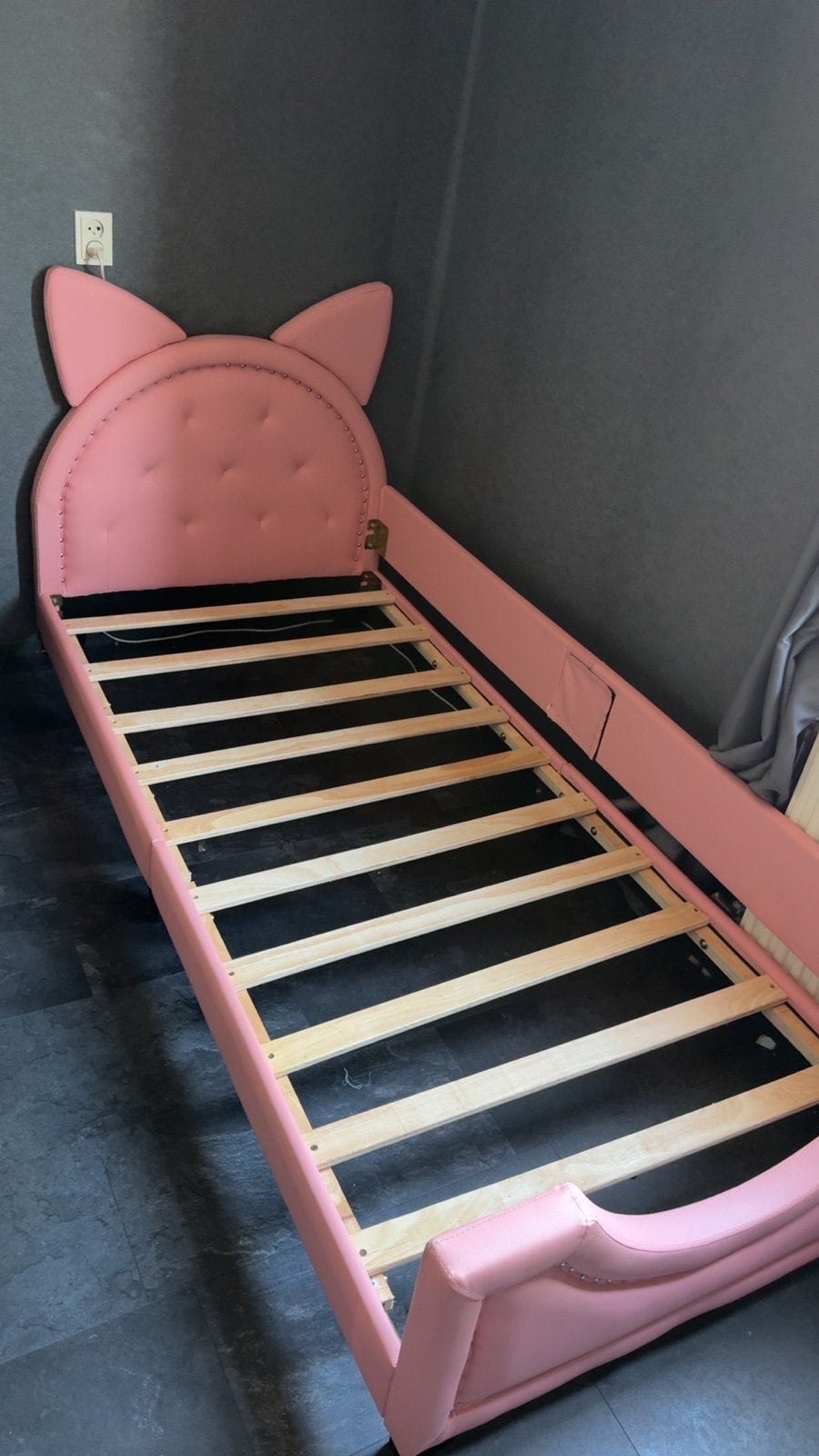 Kleuterbed, Kinderen en Baby's, Ophalen, 85 tot 100 cm, Zo goed als nieuw, Lattenbodem