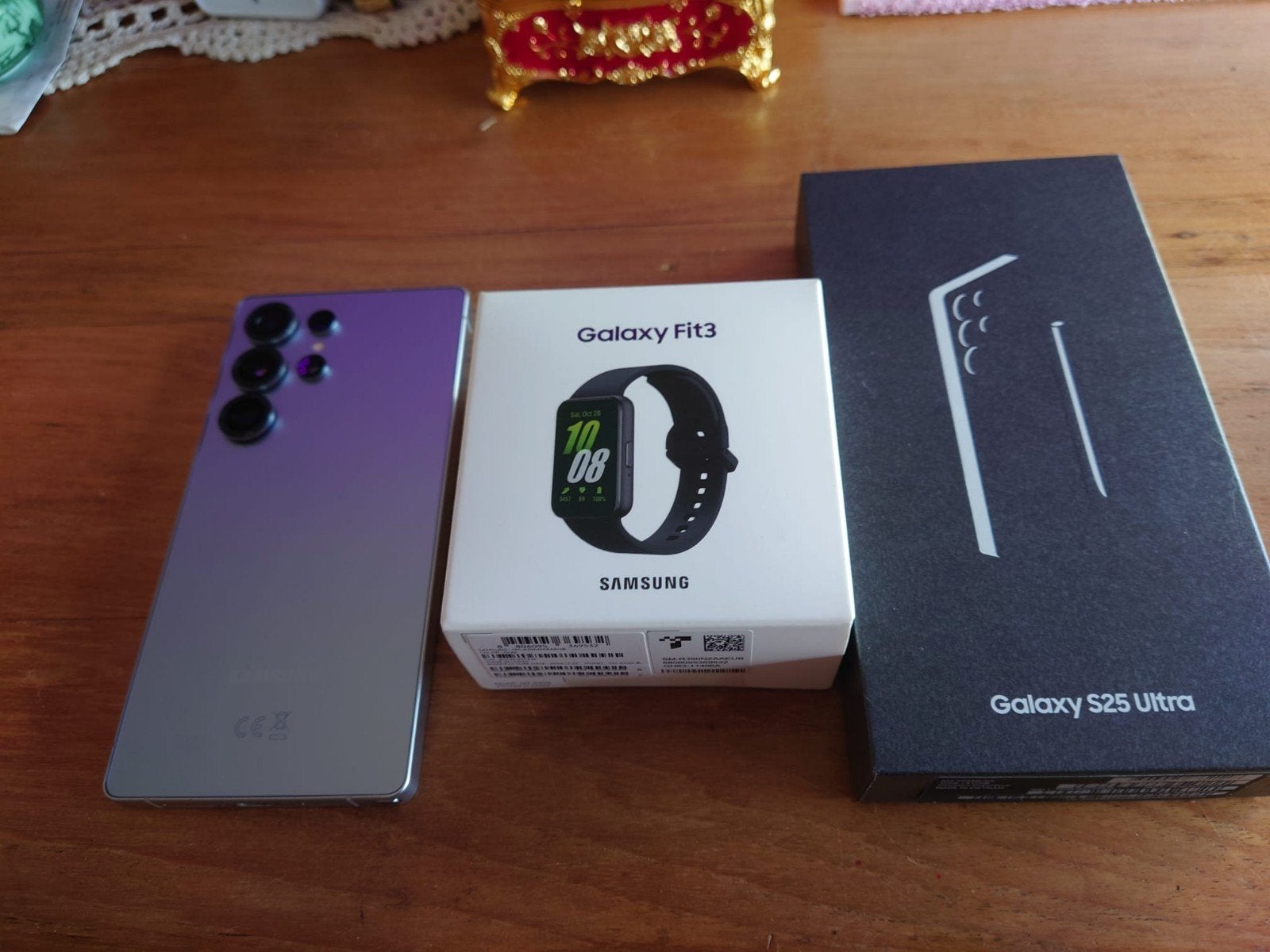 Samsung Galaxy S25 Ultra met Fit3 watch, 128 GB, Ophalen of Verzenden, Zo goed als nieuw, Blauw
