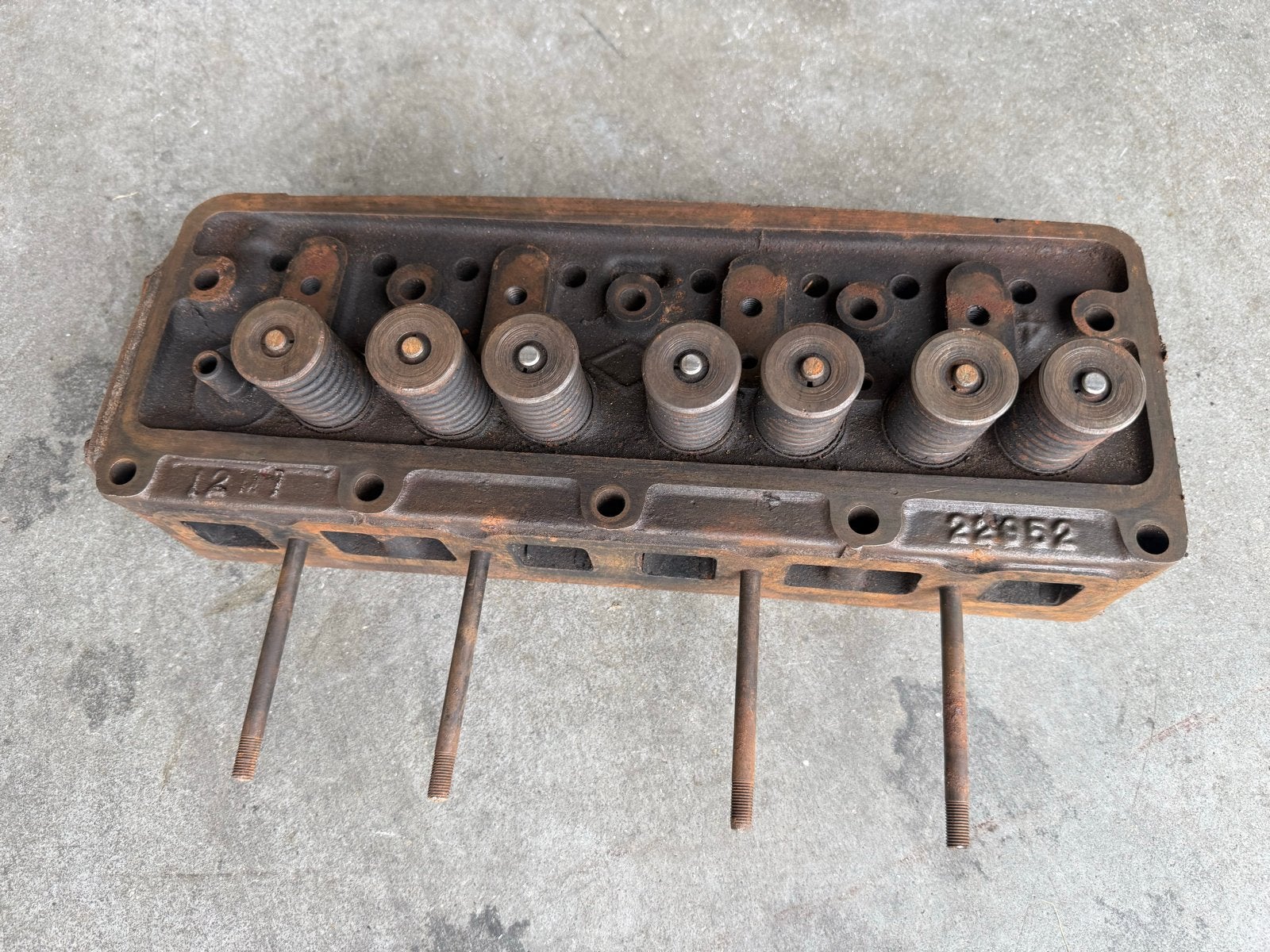 MG XPAG 1250 Cilinderkop - Origineel, ongerestaureerd, Auto-onderdelen, Ophalen, Gebruikt, MG