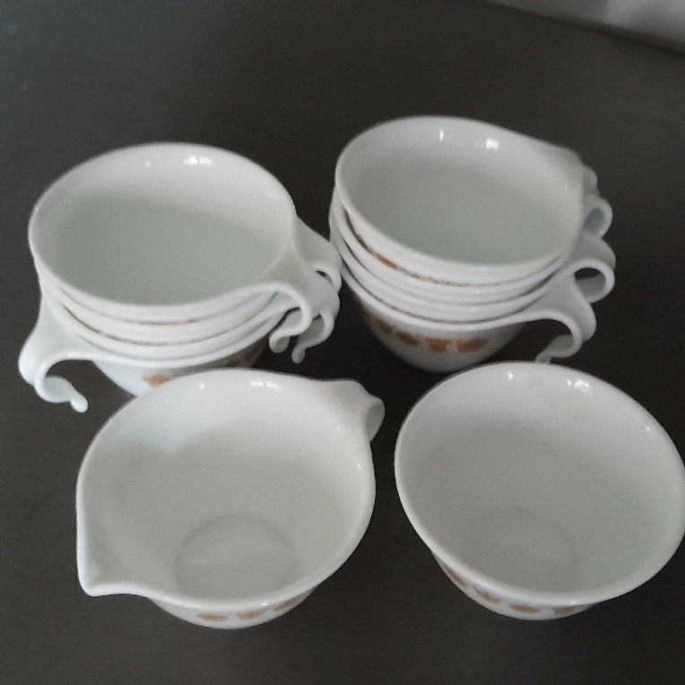Koffieservies, Butterfly Gold van Corelle, Overige materialen, Gebruikt, Overige typen, Ophalen of Verzenden