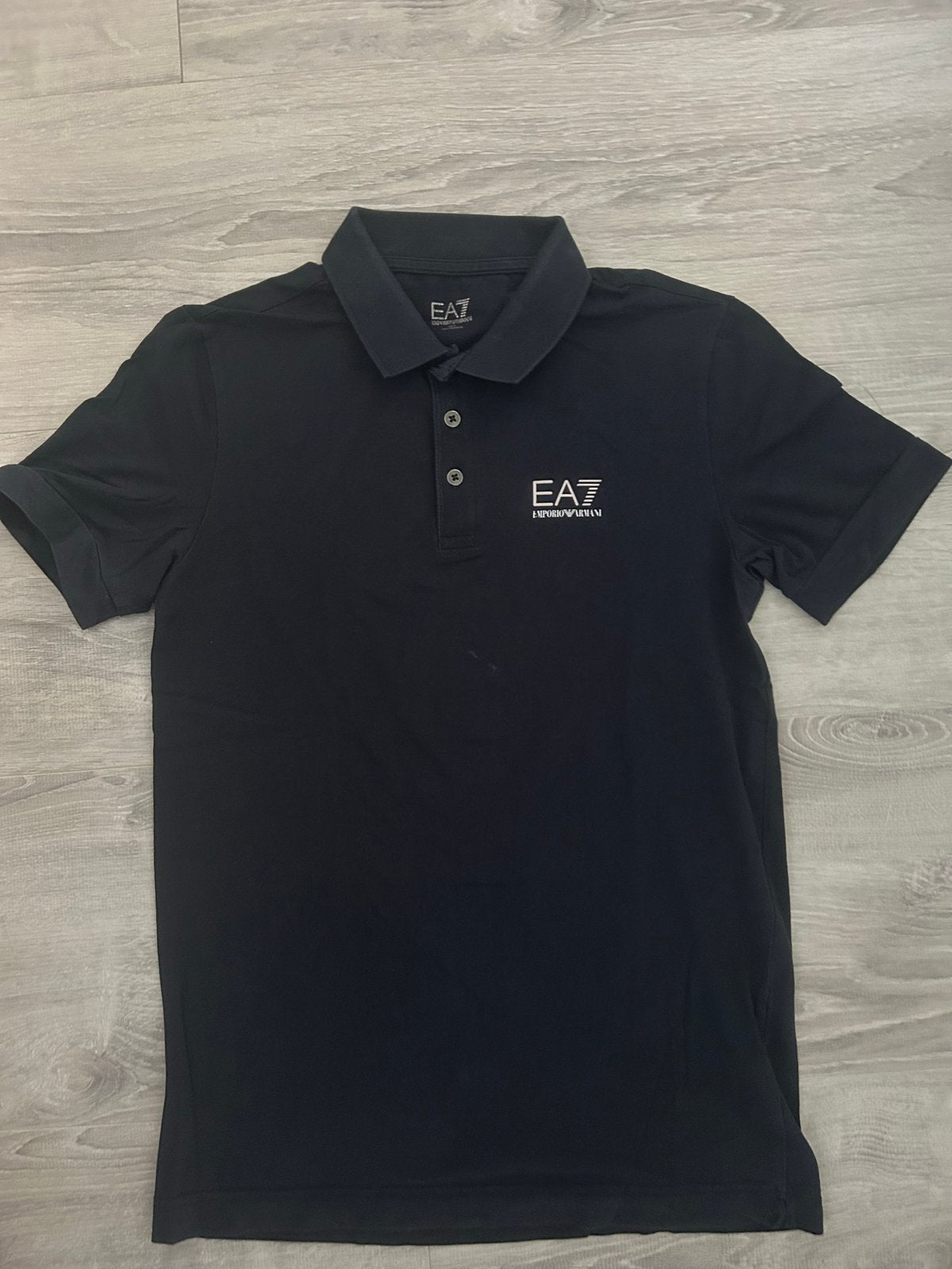 EA7 Emporio Armani Polo Shirt Mast S donkerblauw, Kleding | Heren, Ophalen of Verzenden, Zo goed als nieuw, Maat 48/50 (M), Zwart