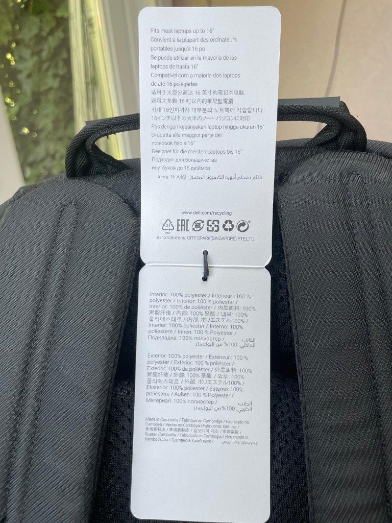 laptop tas, Nieuw, Dell, Ophalen of Verzenden, Tabletvak