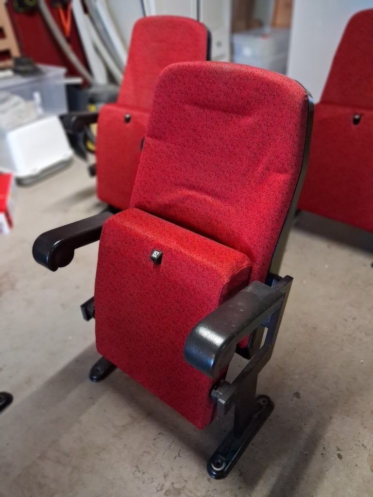 Theater stoelen (4x), Ophalen, Gebruikt