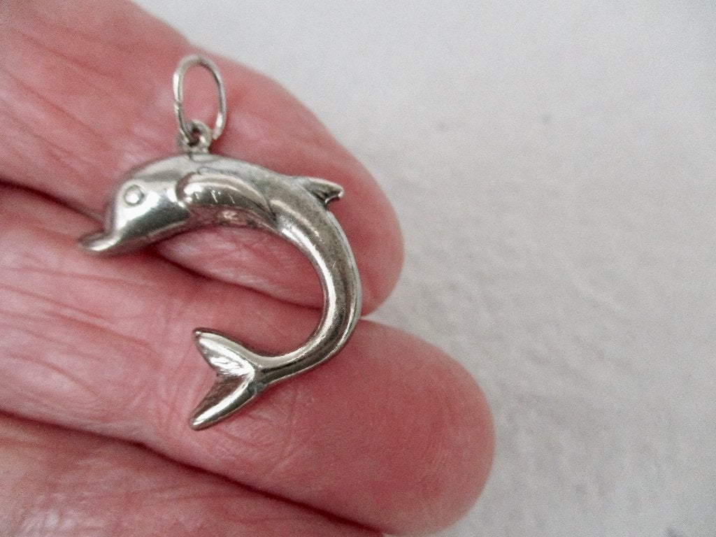 Zilverkleur hanger model DOLFIJN, Overige materialen, Verzenden, Zo goed als nieuw, Zilver