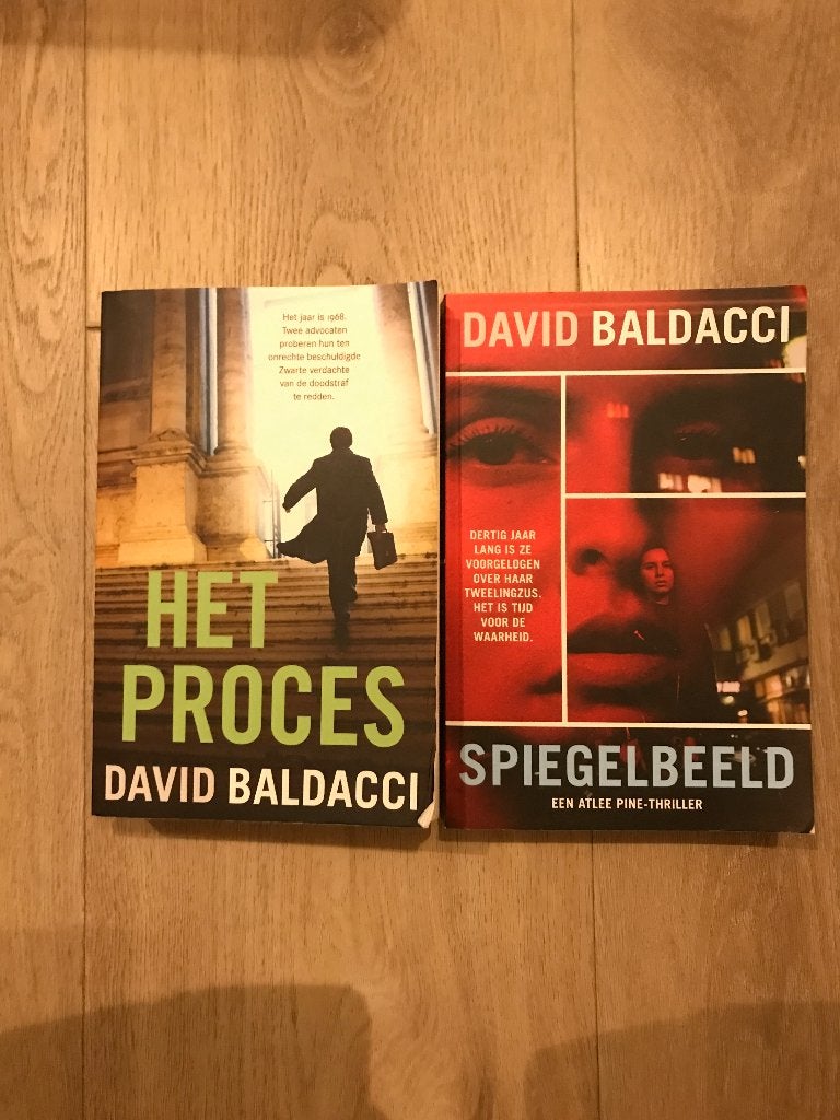David Balcacci - Het process en Spiegelbeeld, Ophalen of Verzenden, Gelezen, David Baldacci, Nederland