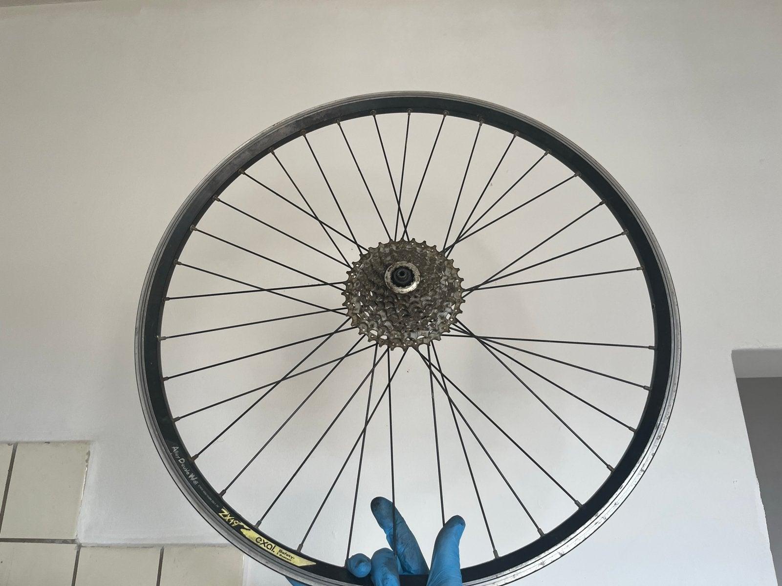 Gebruikt fietswiel met cassette - ZAC 2000 OXO, Gebruikt, Aluminium, Stadsfiets, Ophalen