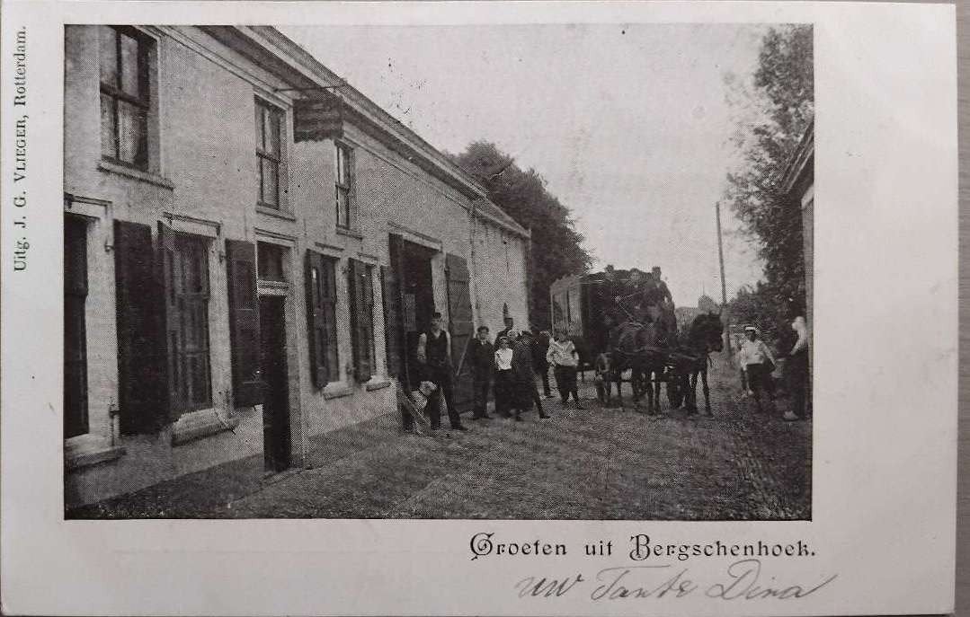 Bergschenhoek (Zuid-Holland) – J.G. Vlieger, ca. 1900, Ophalen of Verzenden, Voor 1920, Gelopen, Zuid-Holland