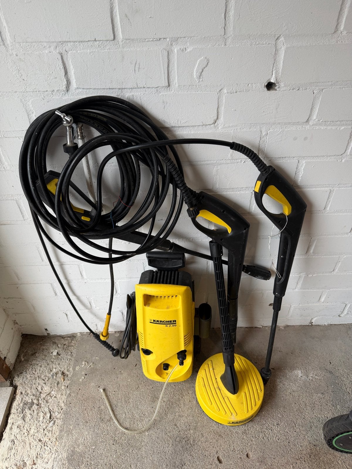 Kärcher K2.99 hogedrukreiniger met terrasreiniger, Tuin en Terras, Hogedrukreinigers, Ophalen