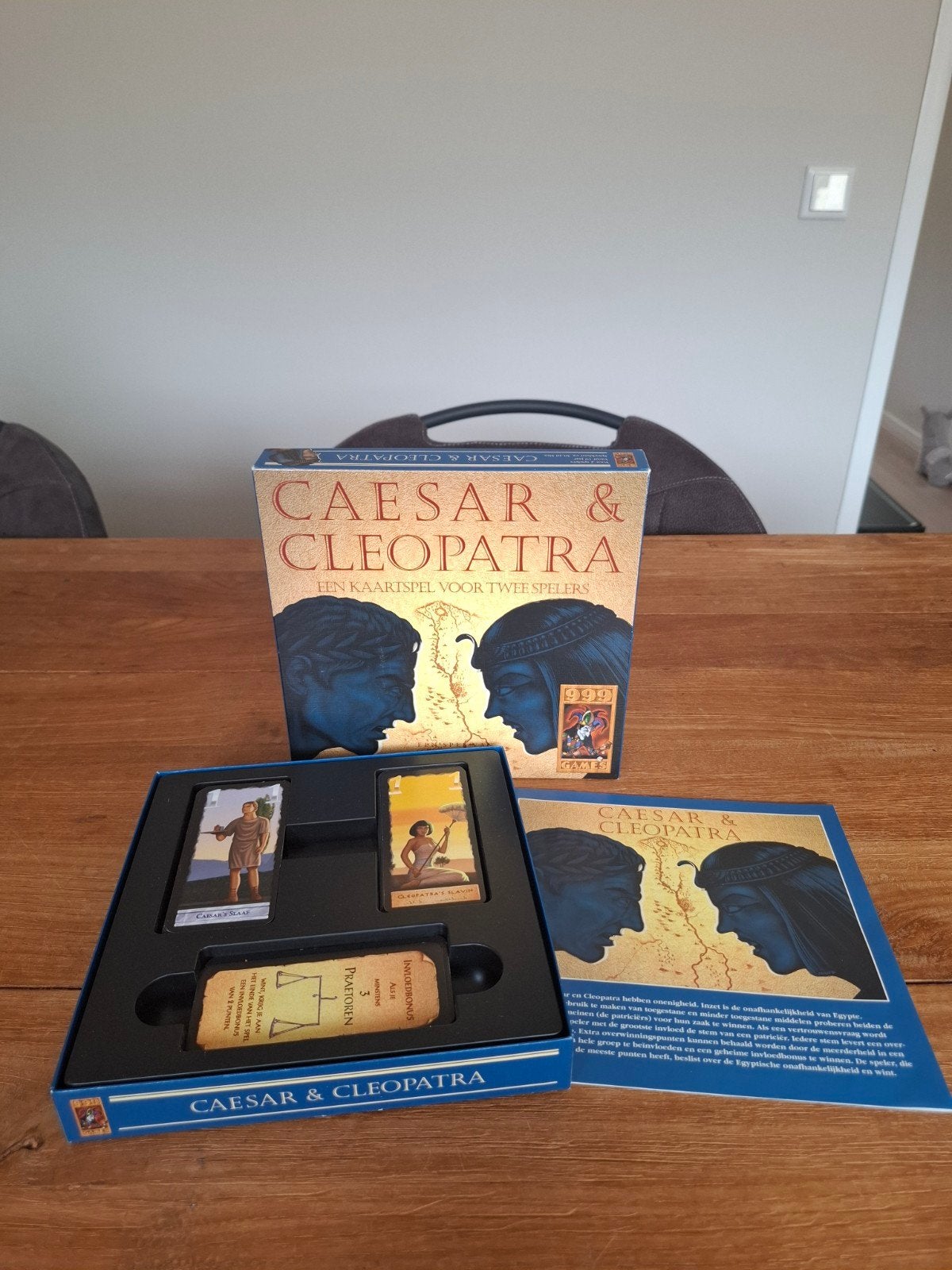 Caesar & Cleopatra Kaartspel - Zeer nette staat, Een of twee spelers, Ophalen of Verzenden, Zo goed als nieuw, 999 Games