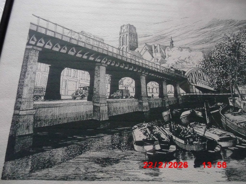 TEKENING 1 ROTTERDAM, Ophalen, Tekening, Handgemaakt