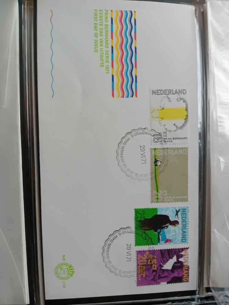 Nederlandse postzegels eerste dag uitgifte 1971, Postzegels en Munten, Postzegels | Nederland, Ophalen of Verzenden