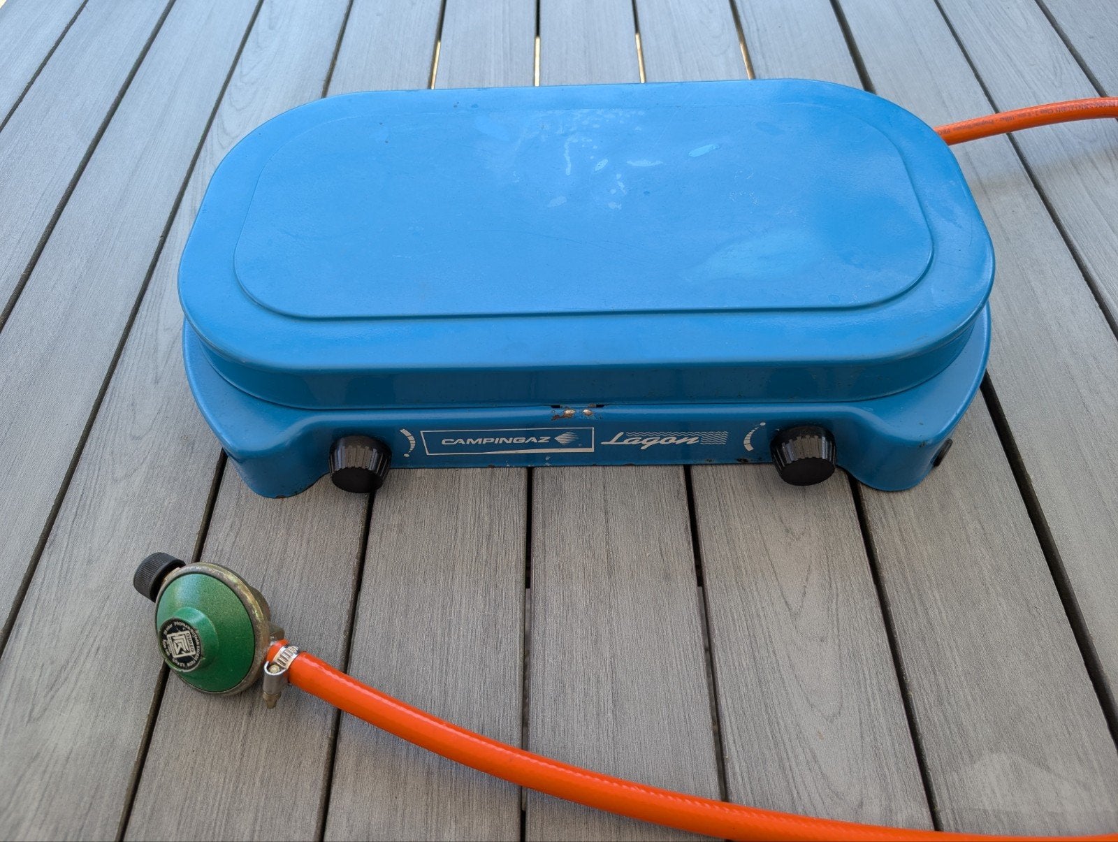 Campinggaz Lagon gas kooktoestel, Ophalen, Gebruikt