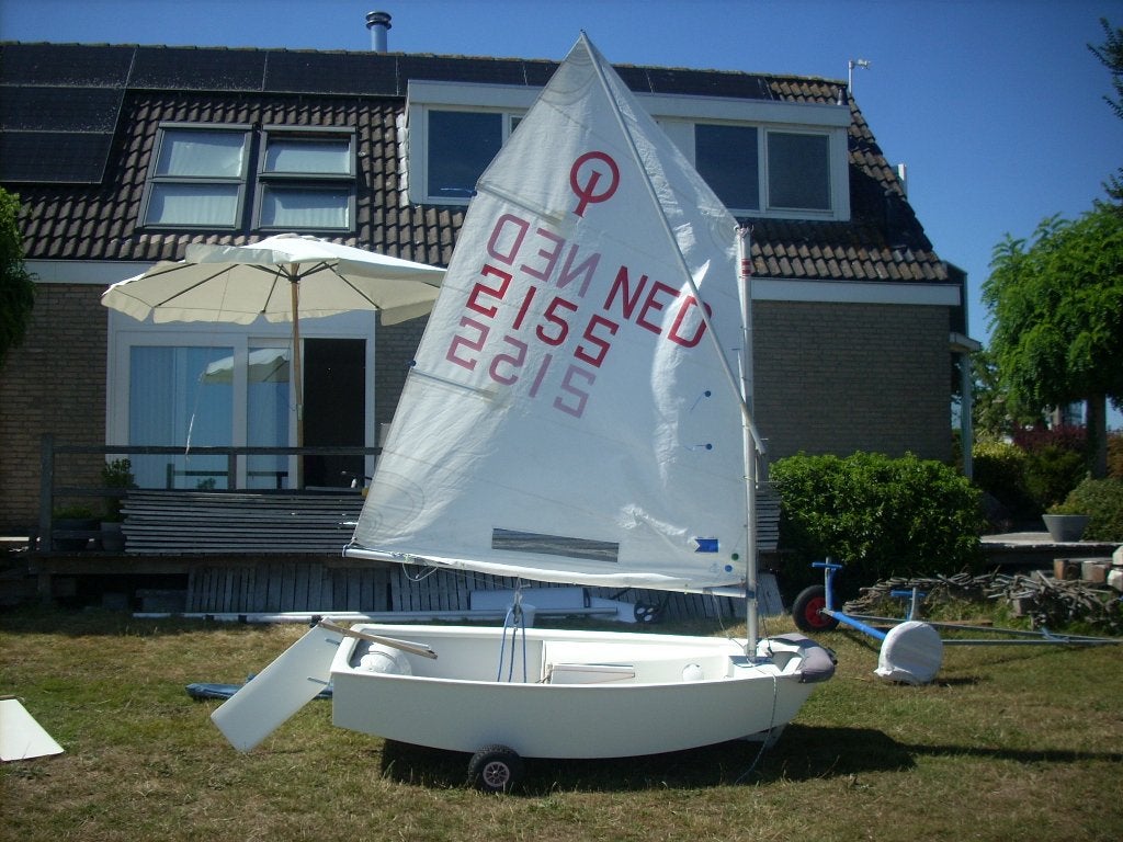 Optimist zeilbootje, Ophalen, Gebruikt, Polyester, Optimist