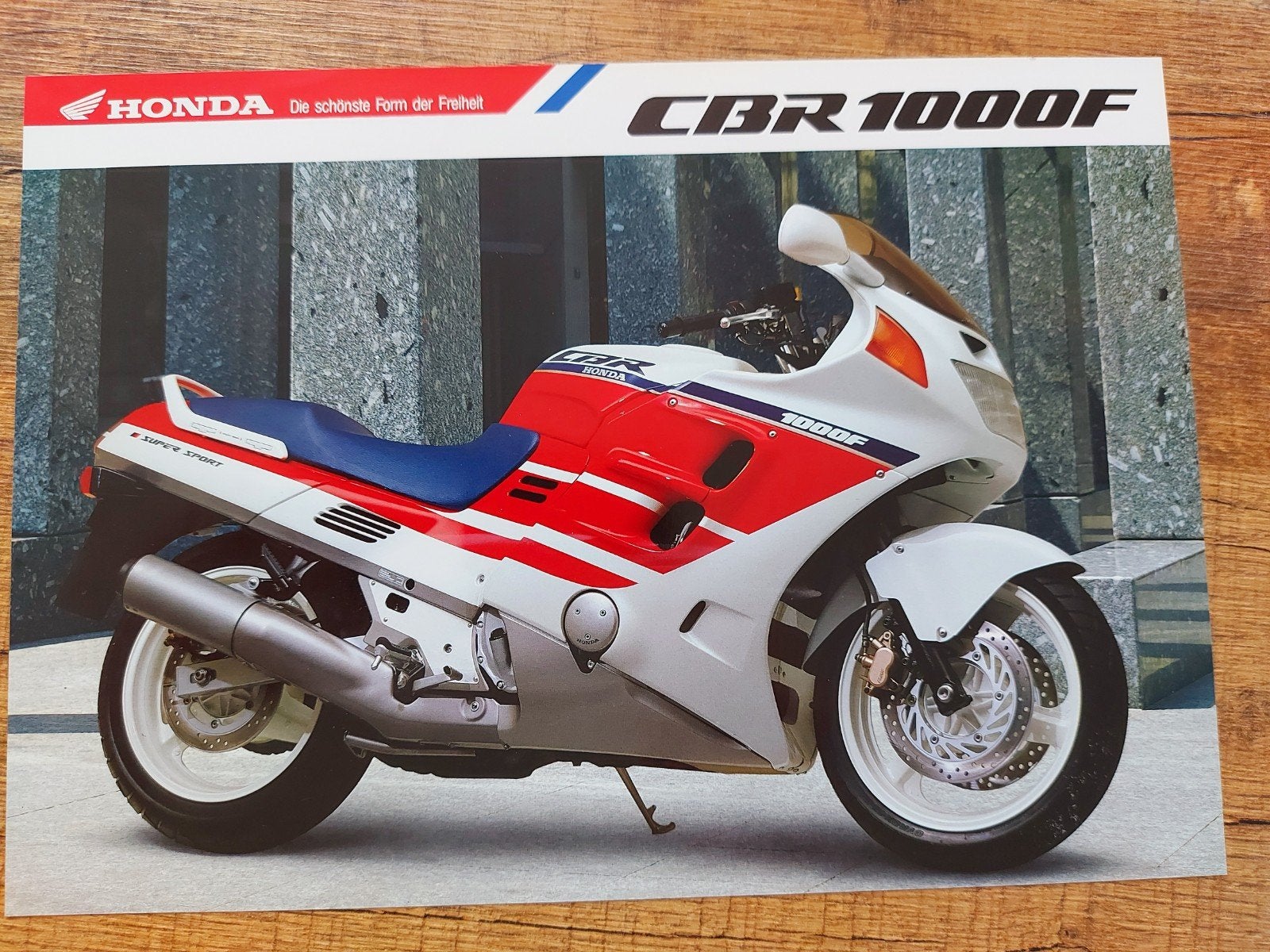 Honda CBR 1000F motorfiets folder Duitstalig, Ophalen of Verzenden, Honda