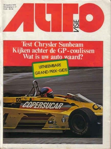 Autovisie 17 1978 : Chrysler Sunbeam 1.3 GL - Ford Fiesta, Boeken, Ophalen of Verzenden, Gelezen, Algemeen
