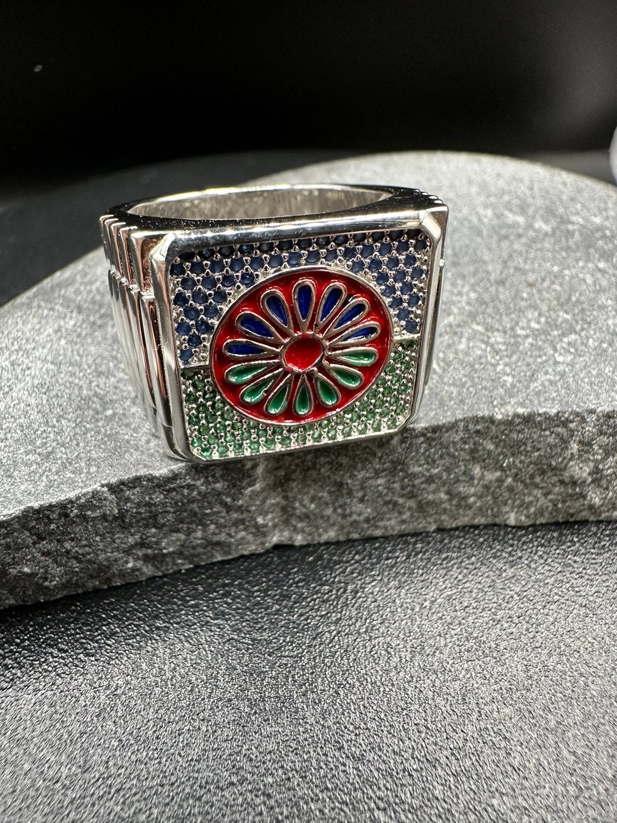 925 zilveren Santi vlag ring, Sieraden, Tassen en Uiterlijk, Ringen, Ophalen of Verzenden, Nieuw, Zilver, Dame