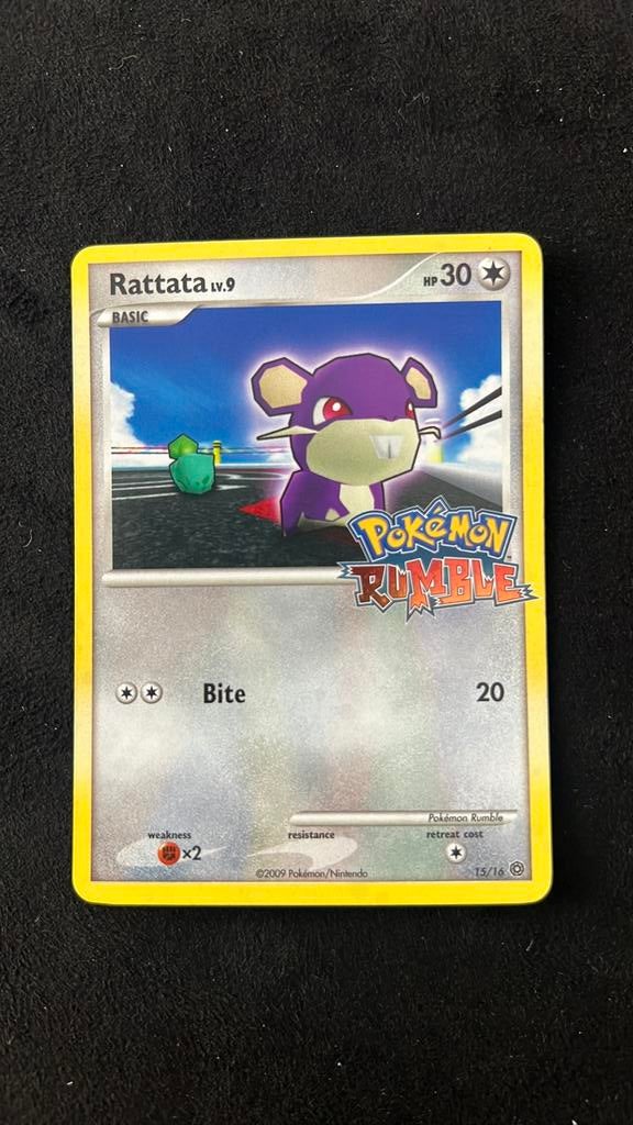 Pokemon Rattata 15 Rumble, Ophalen of Verzenden, Zo goed als nieuw