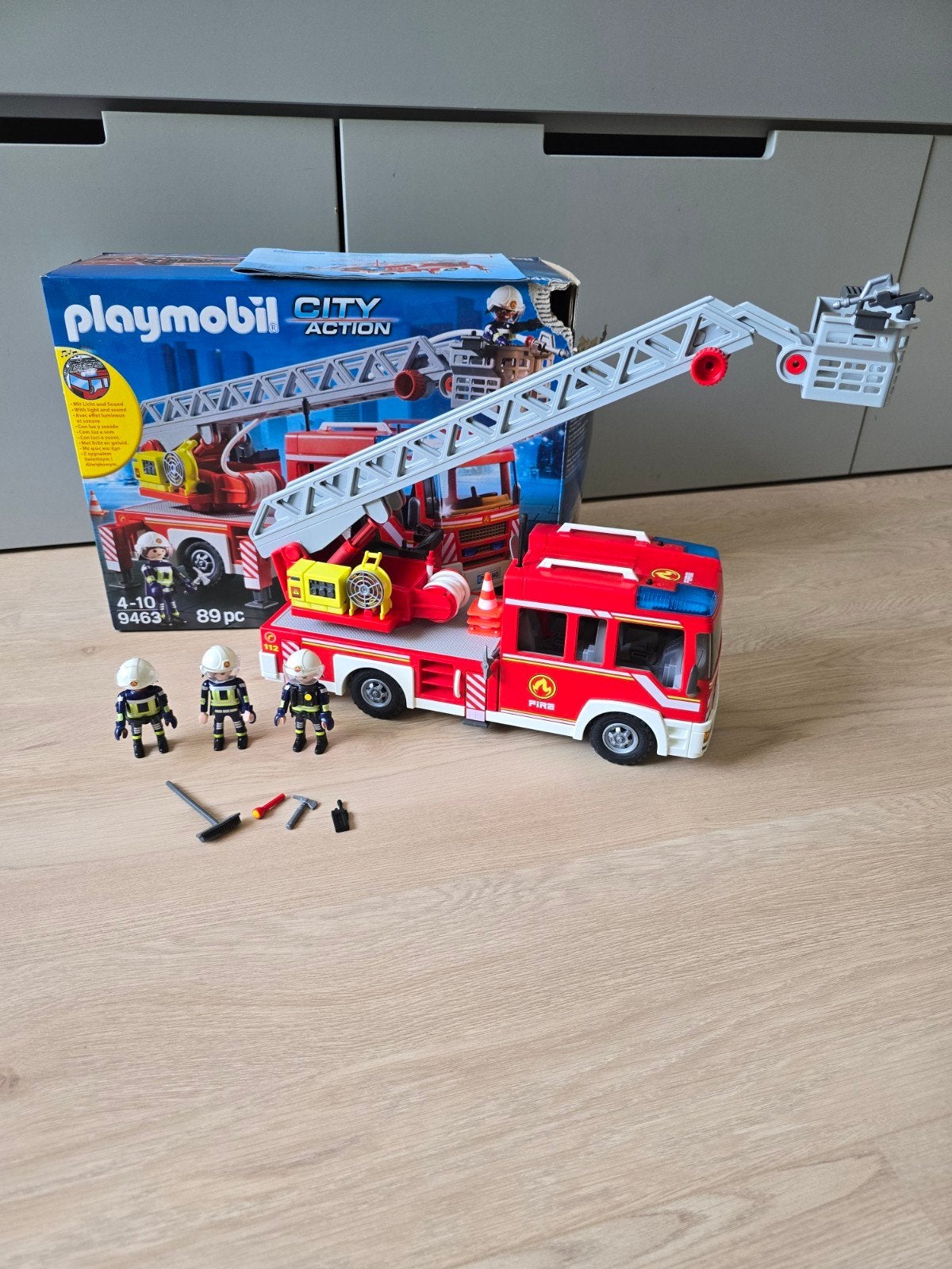 Playmobil City Action Brandweerwagen 9463, Kinderen en Baby's, Speelgoed | Playmobil, Ophalen, Zo goed als nieuw