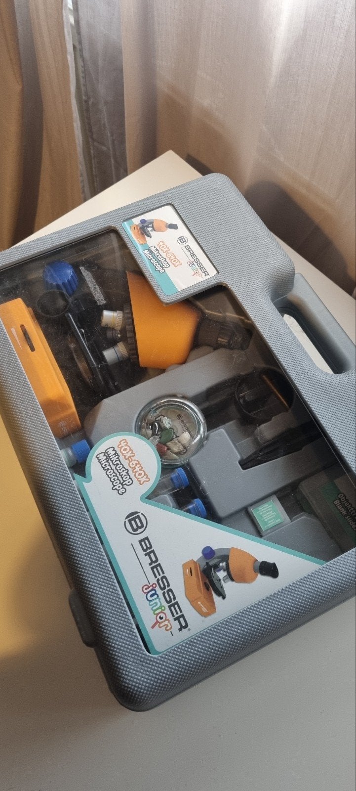 leuke koffer met een uitgebreide microscoopset, Ophalen of Verzenden