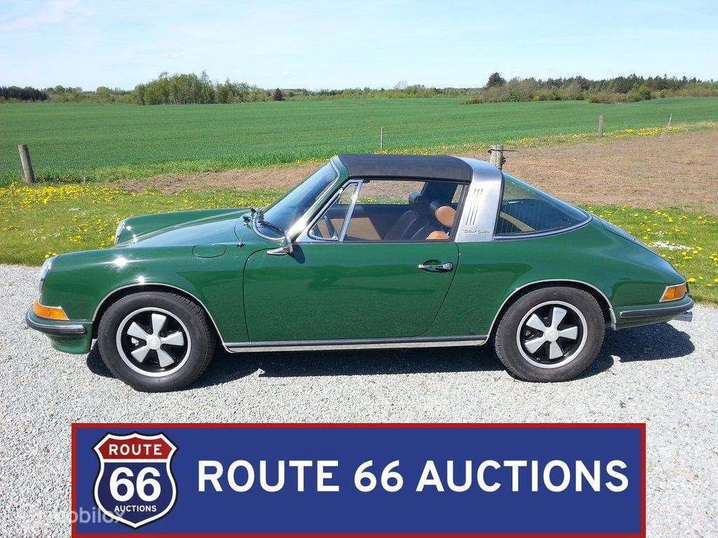 Porsche 911 S 2.2 Targa | 1970 | Route 66 Auctions, Auto's, Overige carrosserieën, Zwart, Bedrijf, Porsche