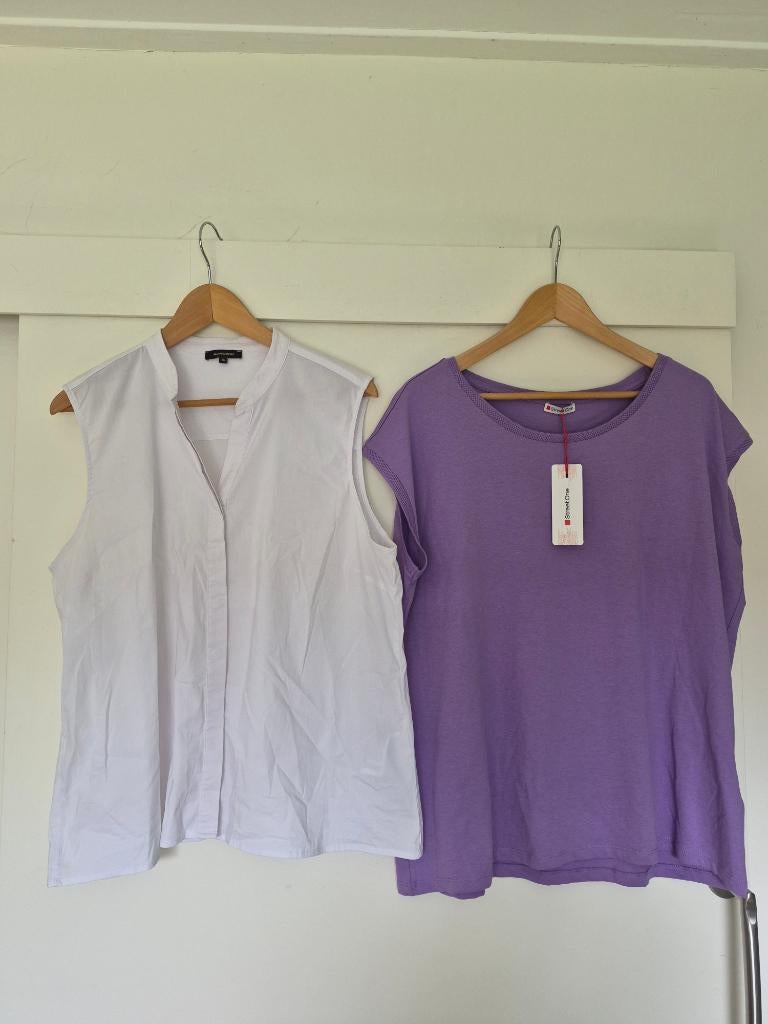 NIEUW top street one maat 44 46 blouse more & more maat 46, Wit, Nieuw, Ophalen of Verzenden, Zonder mouw