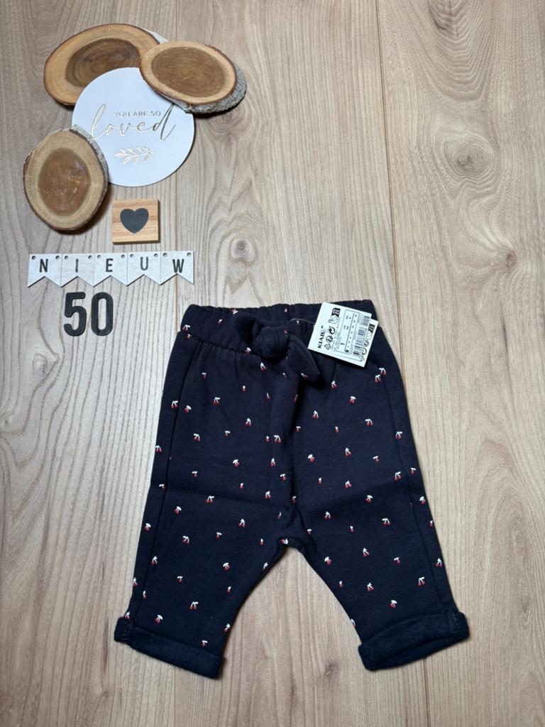 Baby meisje kiabi gevoerd broekje blauw maat 50/56, Kinderen en Baby's, Babykleding | Maat 50, Ophalen of Verzenden, Nieuw, Meisje