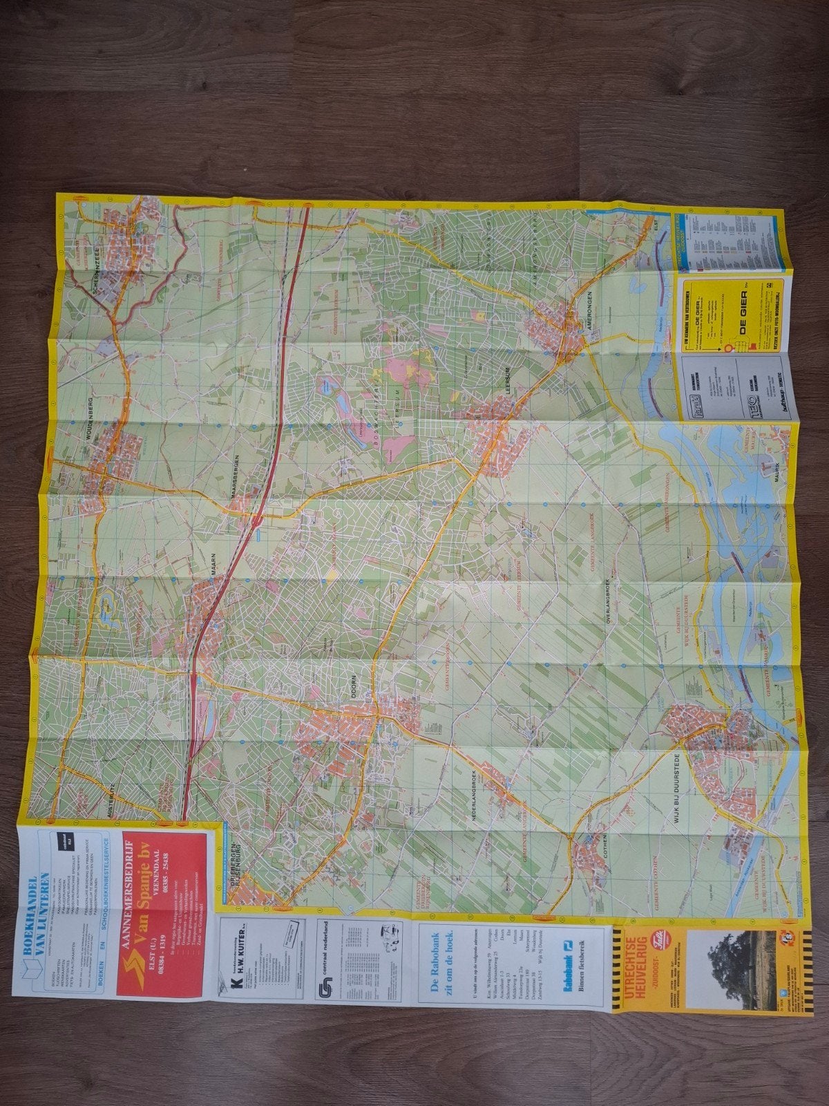 Utrechtse heuvelrug zuidoost, Ophalen of Verzenden, Gelezen, 1800 tot 2000, Landkaart