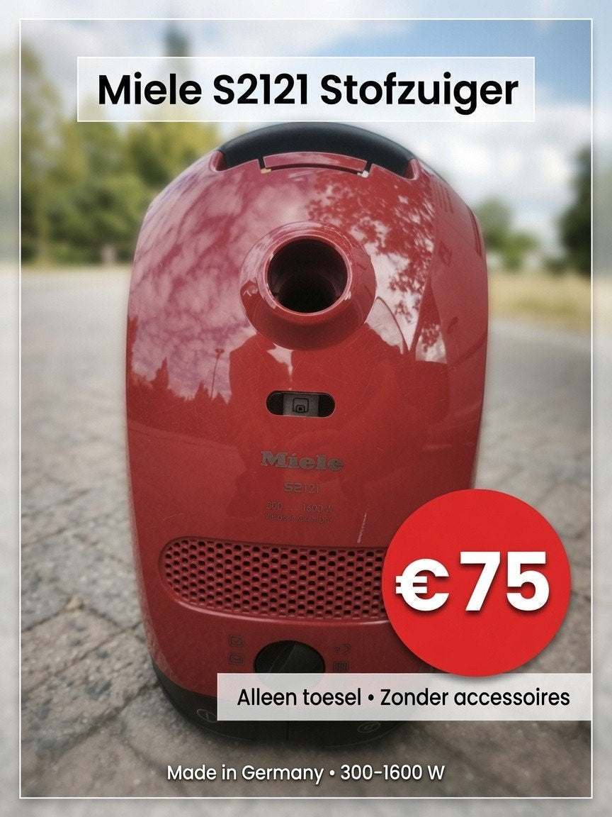 Miele S2121 stofzuiger, perfect werkend, Ophalen