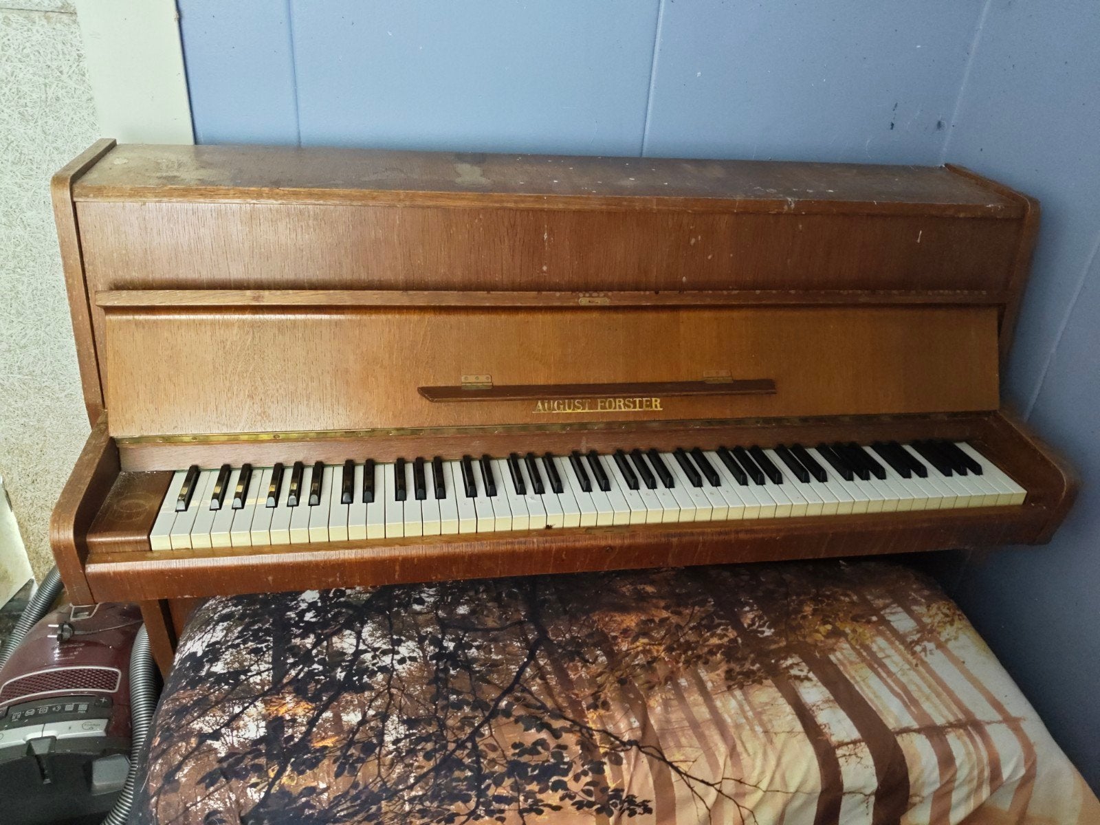 gratis piano, Ophalen of Verzenden, Gebruikt, Bruin