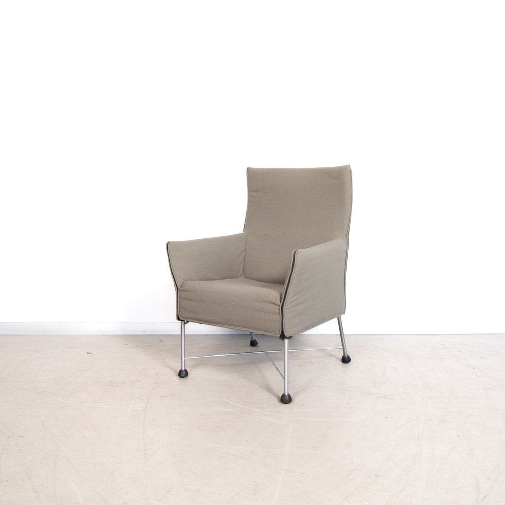 Montis Charly Fauteuil Beige Stof – Chroom