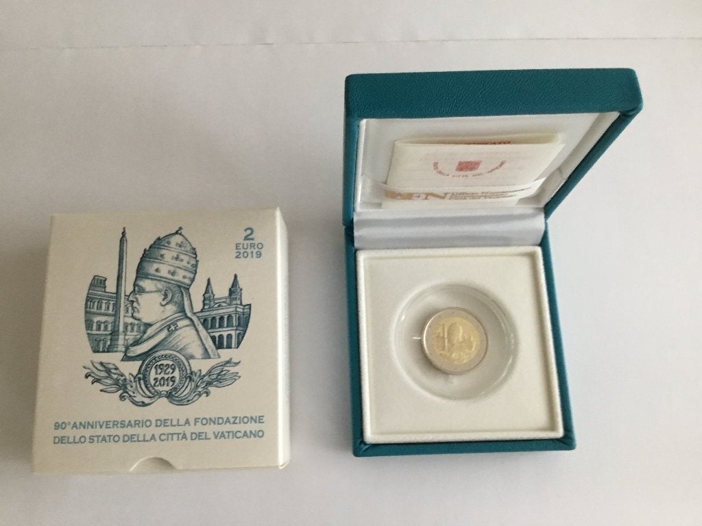 2 euro Vaticaan 2019 proof, Ophalen of Verzenden, Vaticaanstad, 2 euro, Setje