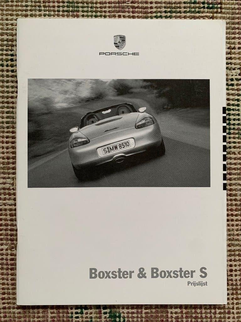 Nederlandse prijslijst Porsche Boxster en Boxter S 986 2001, Porsche, Nieuw, Ophalen of Verzenden, Porsche