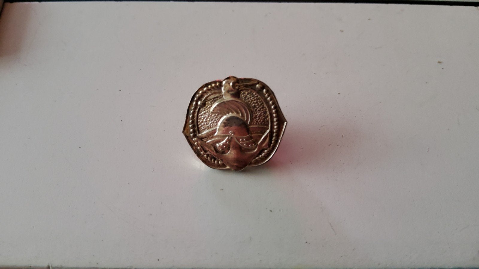 Antieke Embleem Regiment Genietroepen koninklijke Landmacht, Ophalen of Verzenden, Landmacht, Nederland, Embleem of Badge