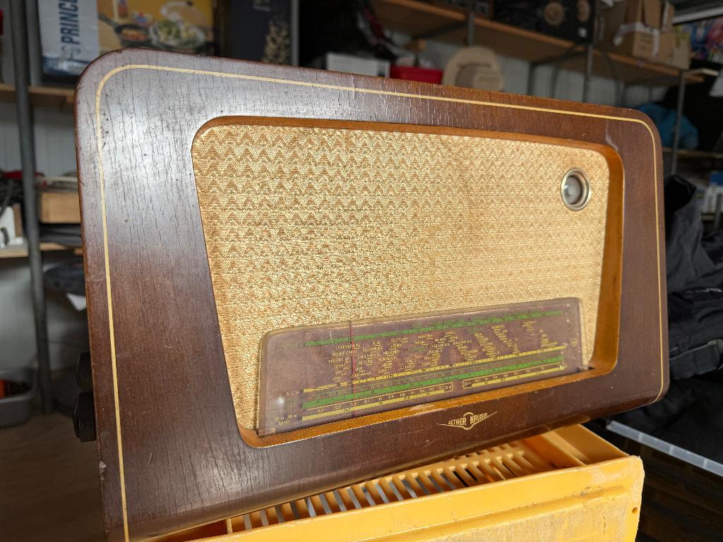 radio jaren 50, Audio, Tv en Foto, Radio's, Ophalen, Niet werkend, Overige typen