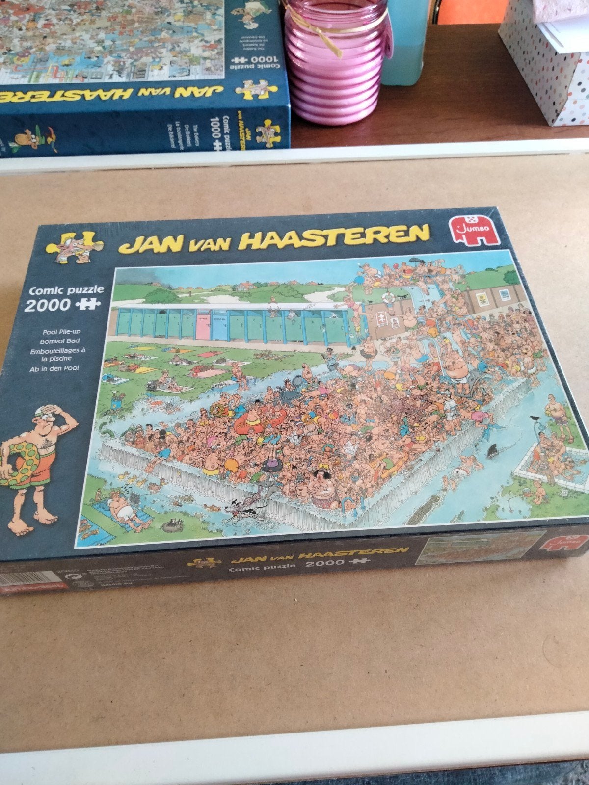 Puzzel van haasteren, het zwembad 2000 stukjes, Ophalen of Verzenden, Meer dan 1500 stukjes, Nieuw